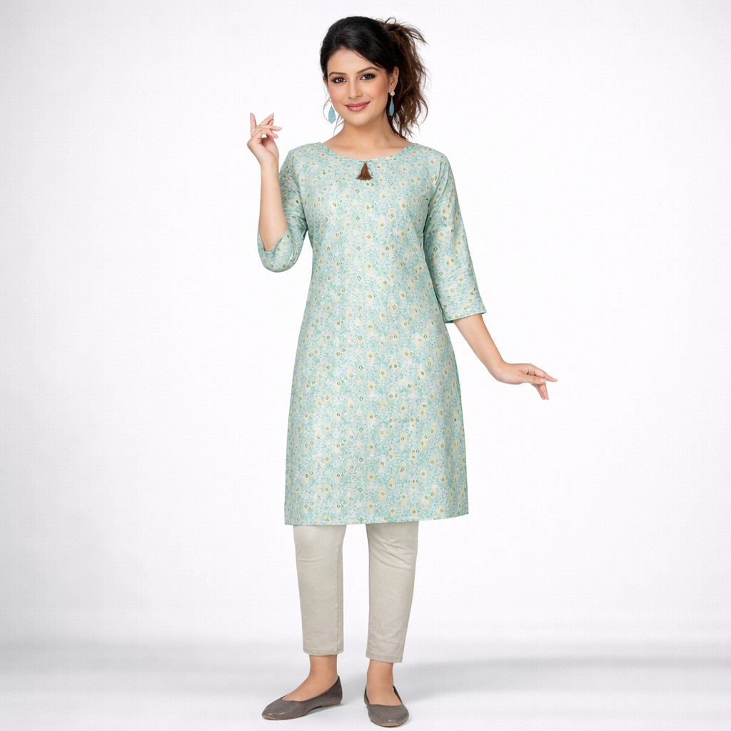 Hex Design Print Kurti
