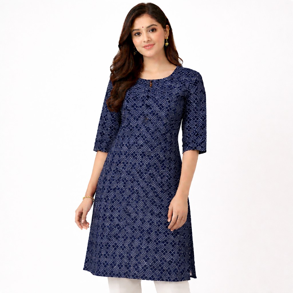 Reyon Print Kurti | Fit Kurti for Daily Wear