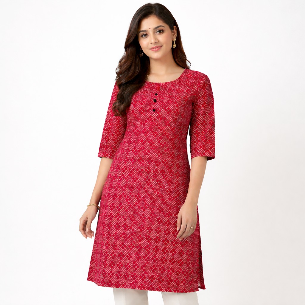 Reyon Print Kurti | Fit Kurti for Daily Wear